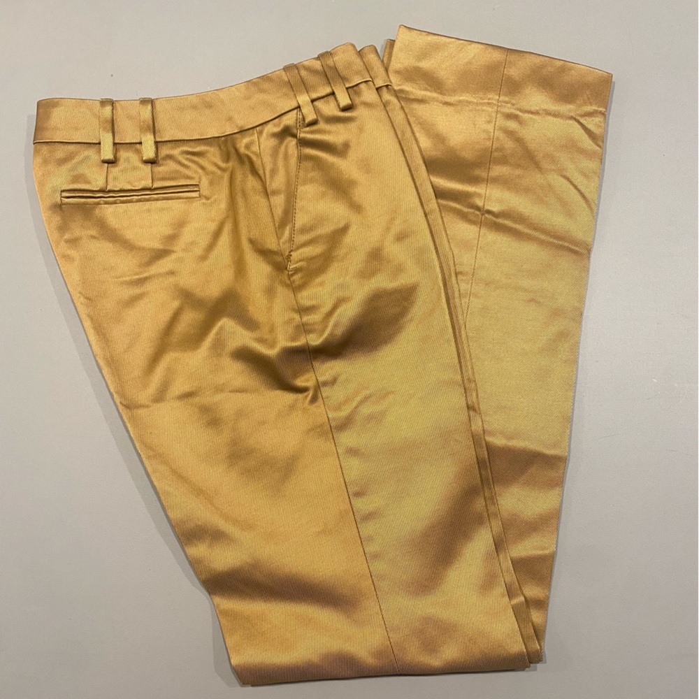 Gold Gucci pants